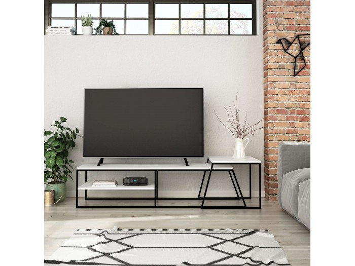 ТВ шкаф PAL (бяло)